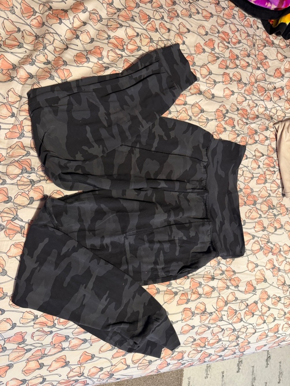 Athleta Black & Gray Camo Salutation Jogger